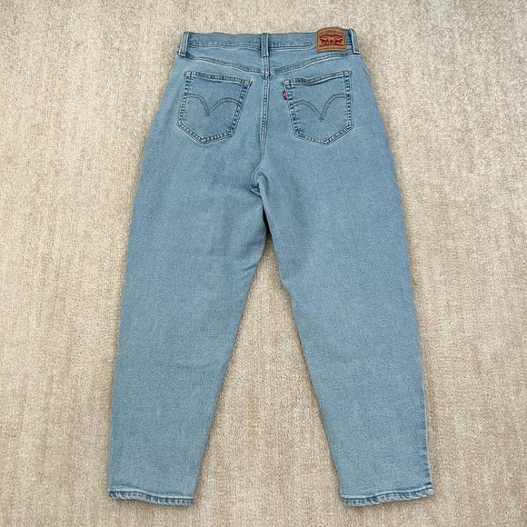 Levi's High Waisted Mom Jeans 32 Blue - Picture 4 of 10